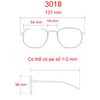 [ Nhiều màu ] Mắt kính chống ánh sáng xanh vuông nam nữ 3018