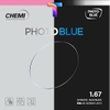 [ Chính hãng ] Tròng kính đổi màu đen khói lọc ánh sáng xanh Chemi Photoblue