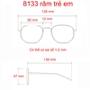 [Nhiều màu] Mắt kính râm mát trẻ em trai gái phân cực vuông Polarized 8133
