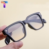 [Nhiều màu] Mắt kính râm mát vuông nam nữ 98165 [ Thay được tròng cận ]