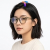[Nhiều màu] Mắt kính chống ánh sáng xanh vuông nam nữ 23112