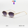 [ Nhiều màu ] Mắt kính râm mát tròn hợp kim nam nữ 3210