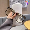 [Nhiều màu] Kính chống ánh sáng xanh vuông lớn nam nữ 83093