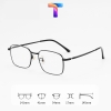 [Nhiều màu] Gọng mắt kính vuông nam nữ mạ Titanium 89166