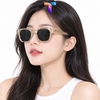 [ Nhiều màu ] Mắt kính râm mát vuông nam nữ chống tia UV 1045