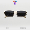 [ Nhiều màu ] Mắt kính râm mát vuông hợp kim nam nữ 3211