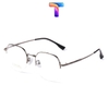 [Nhiều Màu] Gọng mắt kính nữa vành mạ Titanium vuông nam nữ 77002 [Ảnh thật]