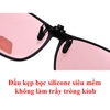 Kẹp kính râm vuông lớn phân cực Polarized có viền [ Tặng kèm hộp - có sẵn ]