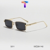 [ Nhiều màu ] Mắt kính râm mát vuông hợp kim nam nữ 3211