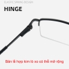 [ Nhiều màu ] Gọng mắt kính hợp kim vuông nhỏ nữa vành nam nữ 27633
