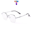 [Nhiều Màu] Gọng mắt kính nữa vành mạ Titanium vuông nam nữ 77002 [Ảnh thật]