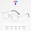 [Nhiều màu] Gọng mắt kính vuông nam nữ mạ Titanium 89166