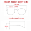 [Nhiều màu] Mắt kính chống ánh sáng xanh hợp kim nam nữ tròn 69015