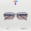 [ Nhiều màu ] Mắt kính râm mát vuông hợp kim nam nữ 3211