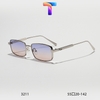 [ Nhiều màu ] Mắt kính râm mát vuông hợp kim nam nữ 3211