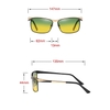 Kính râm mát phân cực Polarized vuông nam nữ 1906