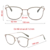 [Nhiều màu] Kính chống ánh sáng xanh mắt mèo vuông nam nữ 2066