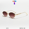 [ Nhiều màu ] Mắt kính râm mát tròn hợp kim nam nữ 3210
