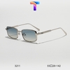 [ Nhiều màu ] Mắt kính râm mát vuông hợp kim nam nữ 3211
