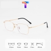 [Nhiều màu] Gọng mắt kính vuông nam nữ mạ Titanium 89166