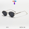 [ Nhiều màu ] Mắt kính râm mát tròn hợp kim nam nữ 3210