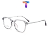 [Nhiều màu] Gọng mắt kính nam nữ vuông mạ Titanium 5044 [Ảnh thật]
