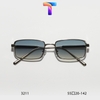 [ Nhiều màu ] Mắt kính râm mát vuông hợp kim nam nữ 3211