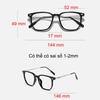 [Nhiều màu] Kính chống ánh sáng xanh vuông lớn nam nữ Chrome Hearts 8131 [Có sẵn] [Ảnh thật]