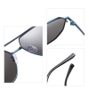 Kính râm phân cực hợp kim Aviator nam nữ JS8537