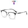 [Nhiều màu] Gọng kính nam nữ vuông cao cấp Titanium 9019