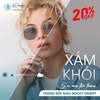 Tròng Kính Đổi Màu Đen Khói Lọc Ánh Sáng Xanh Rocky Smart 1.56