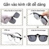 Kẹp kính râm vuông phân cực Polarized [ Tặng kèm hộp - có sẵn ]
