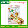 Bánh pía kim sa đậu đỏ trứng muối tan chảy Tân Huê Viên túi 480gr (12 cái mini)