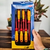 Knipex 00 20 12 V02 VDE - Bộ Tua Vít Mũi Slim 6 Chiếc