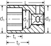 Đầu Khẩu Stahlwille 6 Cạnh 1/4