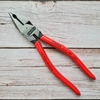 Kìm Đa Năng Knipex 02 01 180 Lưỡi Cắt 63 HRC Dài 180mm, Tay nhựa đỏ