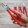 Kìm Đa Năng Knipex 02 01 225 Lưỡi Cắt 63 HRC Dài 225mm, Tay nhựa đỏ