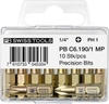 Bộ Bits 10 Chiếc Loại Bốn Cạnh PH 3 PB Swiss Tools C6.190/3 MP Chiều Dài 25mm