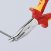 Kìm Nhọn Knipex 25 26 160 Đầu Cong 40° Lưỡi Cắt 61 HRC, Dài 160mm Cách Điện 1000 Volt