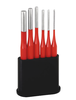 Bộ Pin Đóng (Pin Punches) Rennsteig 425 560 6 Màu Đỏ Độ Cứng 58-60 HRC