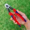 Knipex 95 62 190 Kìm Cắt Cáp Thép Bện Wire Rope và Bấm Cos Bowden