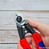 Knipex 95 62 190 Kìm Cắt Cáp Thép Bện Wire Rope và Bấm Cos Bowden