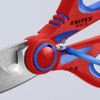 Kéo Thợ Điện Knipex 95 05 10 SB Lưỡi 56HRC & Bấm Cos Pin Rỗng Đến 6.0mm²