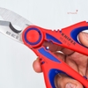 Kéo Thợ Điện Knipex 95 05 10 SB Lưỡi 56HRC & Bấm Cos Pin Rỗng