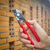 Knipex 95 21 165 Kìm Cắt Cáp Điện Đồng Nhôm Ø15mm Tay Cầm Đỏ Có Lò Xo Tự Mở