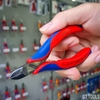 Kìm Cắt Điện Tử KNIPEX 77 02 115 Lưỡi Tôi Cứng 62 HRC, Dài 115mm