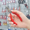 Kìm Nhọn Knipex 25 01 125 Mũi Đàn Hồi Có Lưỡi Cắt Tôi Cứng 61 HRC Dài 160mm