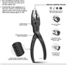Kìm KNIPEX TwinGrip 82 00 100 Mở Ốc Gỉ Sét Ø 2-12mm Bản Mùa Thu 2026