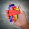 Bộ Lục Giác PB Swiss Tools Rainbow Ngắn 212.H-10 RB