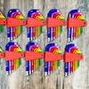 Bộ Lục Giác PB Swiss Tools Rainbow Ngắn 212.H-10 RB
